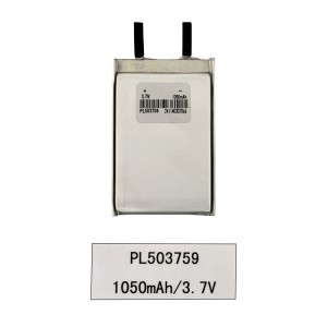 3.7V Lithium Ion Lipo Polymer 1050mAh Digital Product Battery